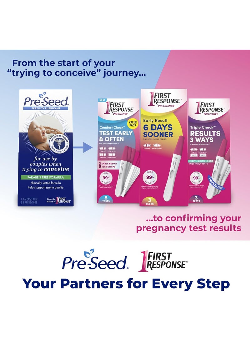 FIRST RESPONSE Pre-Seed Fertility Lubricant, 9 Applicators (1.4 oz) - Image 4
